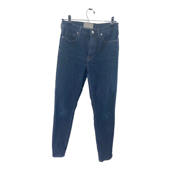 Everlane Denim - Everlane High Rise Dark Wash‎ Vintage Look Skinny Jeans Size 27